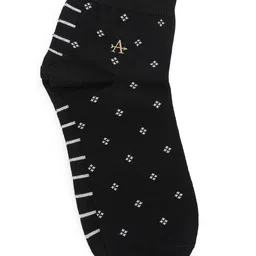 Arrow Men Pack Of 2 Patterned Pure Cotton Ankle Length Socks-picture-23