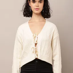 NoBarr Women Cable Knit Cardigan Sweaters-image-108