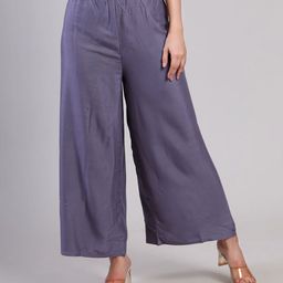 DELIS Women Solid Palazzos-image-40