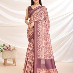 Mantrotsav Floral Printed Zari Saree-56