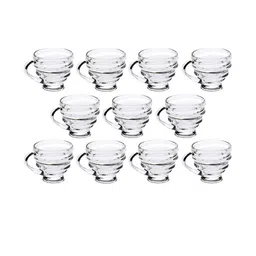 Somil Clear Glass Coffee & Tea Cup / Mug (150 Ml), Enjoy Your Drink in Style, 18.5 X 11 X 8 Cm, Pack of 11-image-33