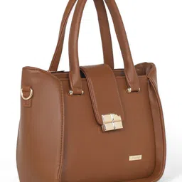 Stamp PU Structured Handheld Bag with Tasselled-8