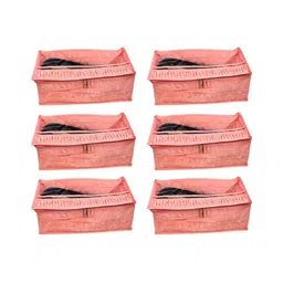 Ajabh Peach-Coloured Set of 6 Water Resistant Multi-Utility Organisers image 1