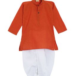 NIRVAAN Boys Regular Pure Cotton Kurta with Dhoti Pants-picture-33