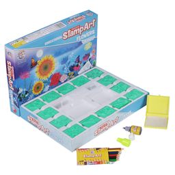 Ratnas Stamp Art Flowers - Green (Packaging May Vary)-20