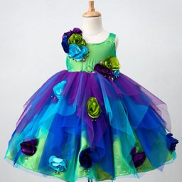 Li&Li Boutique Flower Applique Sleeveless Dress - Multicolor-picture-18
