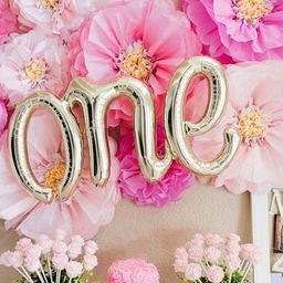 Amfin One Alphabet Foil Balloon - Golden-15