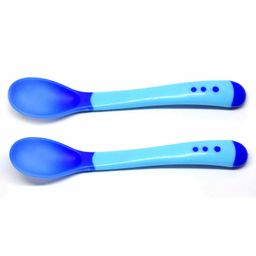 The Little Lookers Temperature Sensing Spoon Pack of 2 - Blue-12