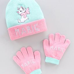 Babyhug Woollen Cap & Mittens Marie Print Yellow - Diameter 13 cm-picture-18