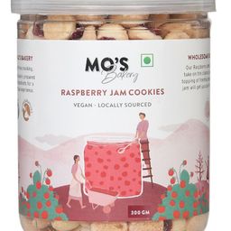 Mo's Raspberry Jam Cookies Organic & Vegan 100% Natural & Preservatives Free - 300 g-88