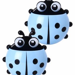 Ladybug Shaped Toothbrush Holder - Blue pack of 2-image-38