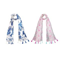 StoleVilla Floral Chiffon Stoles-image-37