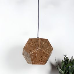 Devansh Gunmetal-Toned Textured Quirky Ceiling Lamp-3