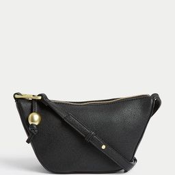 Marks & Spencer Women Solid Half Moon Leather Sling Bag-44