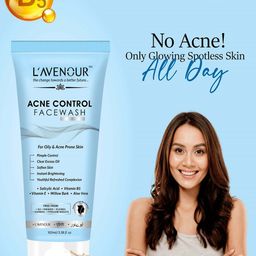 L'AVENOUR Set Of 3 Acne Control Face Wash With Aloevera & Vitamin E -100 ml Each image 3