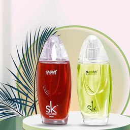 SAGAR PERFUMERY Set Of 2 Sk White & Green Eau De Parfum- 80 ml Each-12