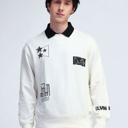 Flying Machine Men Printed Sweatshirt-image-28
