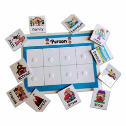 zooplay india Doxbox Noun Person Place Animal & Things Sorting Activity Game - Multicolor image 2