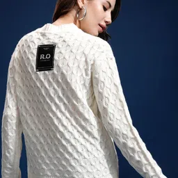 Tokyo Talkies Women Cable Knit Pullover-picture-12