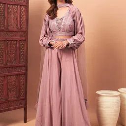 Chhabra 555 Women's Sequin Embellished Co-Ords-picture-4