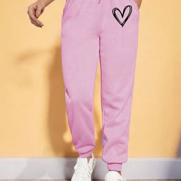 TABADTOD Women Printed Relaxed Loose Fit Joggers Trousers-picture-5
