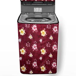 The Furnishing Tree Fully-Automatic Top Loading Washing Machine Cover Floral Red Compatible for 6.5-image-99
