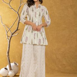 BAESD Printed Cotton Top With Trouser Co-Ords-image-94