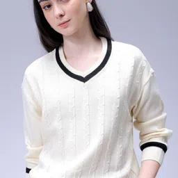 Freehand by The Indian Garage Co Women Longline Pullover Sweaters-picture-40