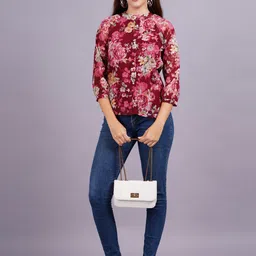 KALINI Women Floral Printed High Neck Top-picture-43