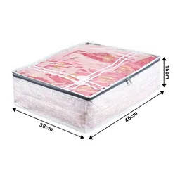 Kuber Industries Grey Pack of 3 Bow-Jute Printed Top Window Multi-Utility Organisers image 5