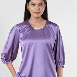 NOT SO PINK Puff Sleeve Top-image-95