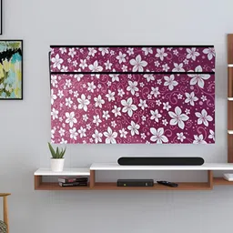 Kalra Magic Pink & White Printed Dustproof & Waterproof 32 Inch Tv Cover-28