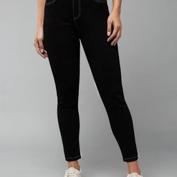 BAESD Women Skinny Fit High-Rise Heavy Fade Stretchable Jeans-image-11