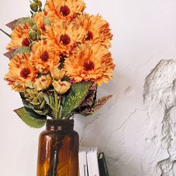 ARTSY Beige 1 Pieces Gerbera Artificial Flower-10