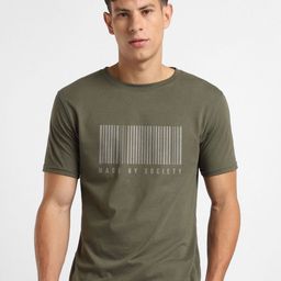 NOBERO Typography Printed Round Neck Cotton T-shirt-picture-3
