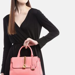 GUESS Snake Skin Textured Structured Handheld Bag image 2