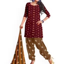 Ravi Janki Suit & Sarees Bandhani Printed Unstitched Dress Material-picture-20