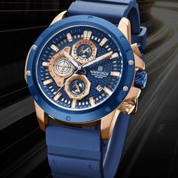 Naviforce Men Dial & Straps Analogue Watch NF8036 RG BE BE-51