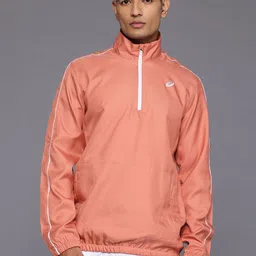ASICS Mock Collar Paneled Half-Zipper Sweatshirt-picture-0