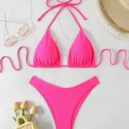BAESD Halter Neck Swim Bikini Set-image-82