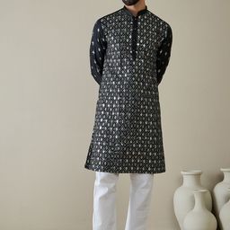 Anouk Men Embroidered Thread Work Kurta-picture-12