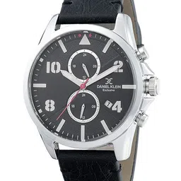Daniel Klein Exclusive Men Patterned Dial & Leather Straps Analogue Watch DKX.1.12344-3-image-54
