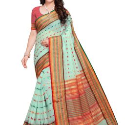 Moda Rapido Kota Doria Cotton Manipuri Saree-image-32