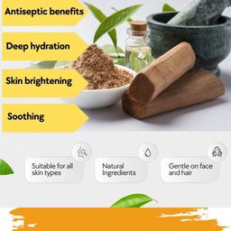 HINDUVIK Set Of 2 Sandalwood Face Pack - 200g Each image 2