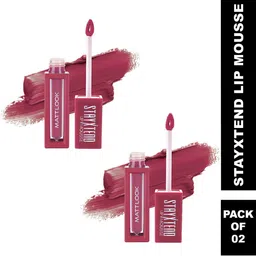 MATTLOOK Stayxtend Set Of 2 Lip Mousse Enriched With Vitamin E - 4 ml Each- Berry Love image 2
