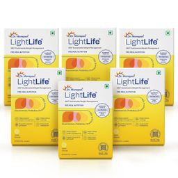 Dr. Morepen Set Of 6 LightLife Pre-Meal Nutrition Mix - Lemon - 10 Sachets Each-38