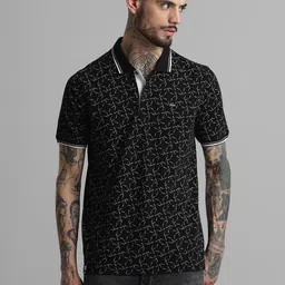 Klub Fox Men Printed Polo Collar Pockets T-shirt-picture-40