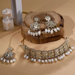 zarmar fashion Women WhiteJewellery Set-image-39
