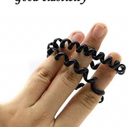 Blubby Unisex Set Of 10 Spiral Ponytail Holders image 3