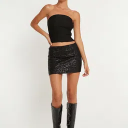 LULU & SKY Embellished Pencil Mini Skirt-picture-15